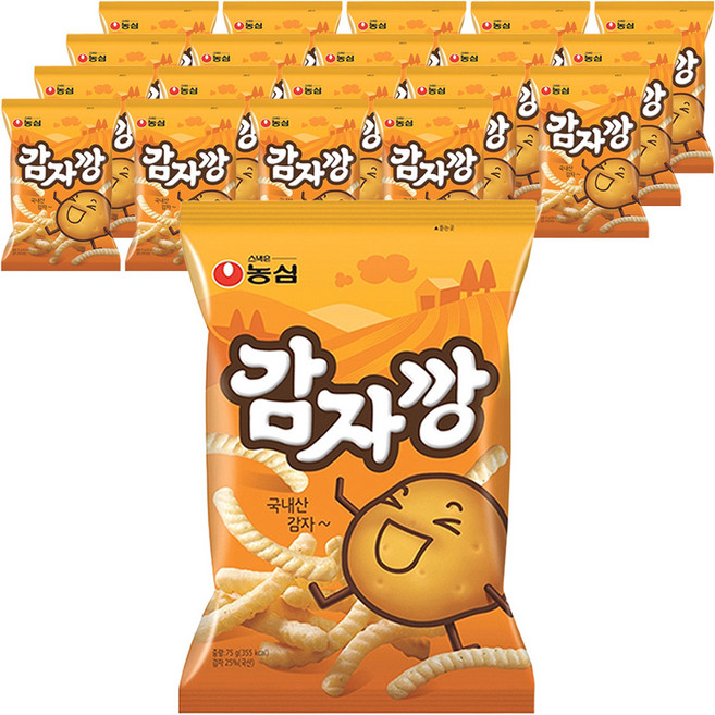 농심 감자깡, 75g, 20개