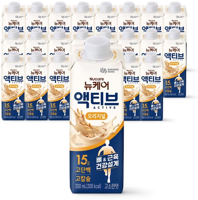 뉴케어 정품 액티브 오리지널, 200ml, 24개