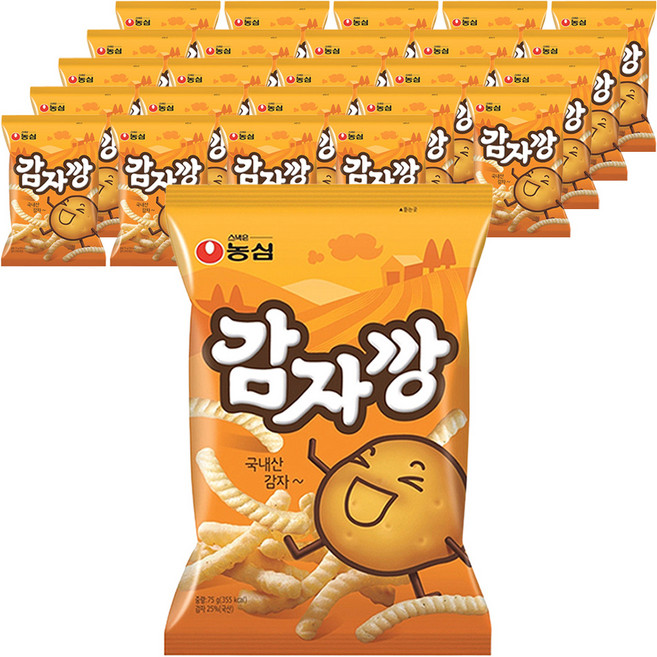 감자깡, 75g, 25개