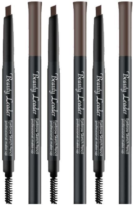 뷰티리더 아이브로우 스케치 펜슬 0.35g, 02호 회갈색, 3개