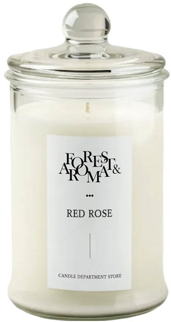 에인디 포레스트 아로마 캔들, 레드로즈, 750g, 1개