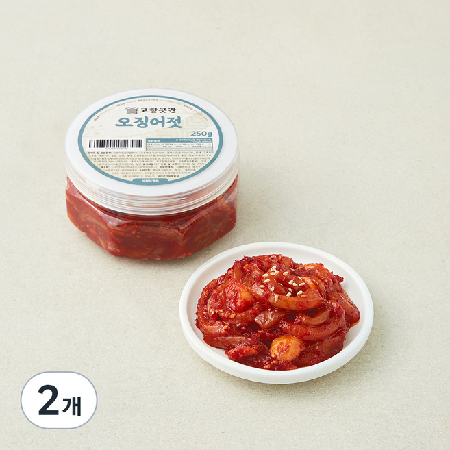 고향곳간 오징어젓, 250g, 2개