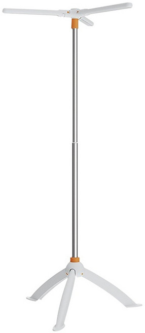 三角折疊易收納落地晾衣架, White