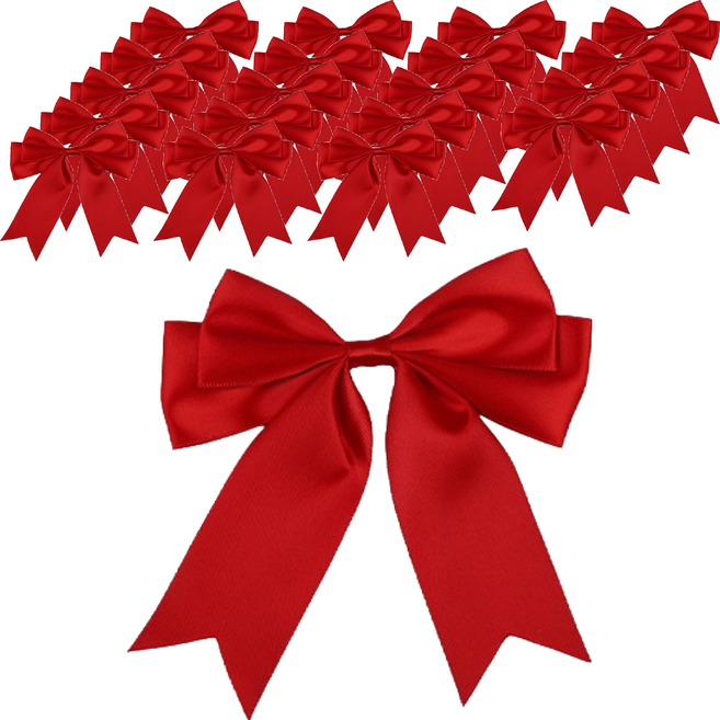 마켓감성 데코용 리본 액세서리, 레드, 20개