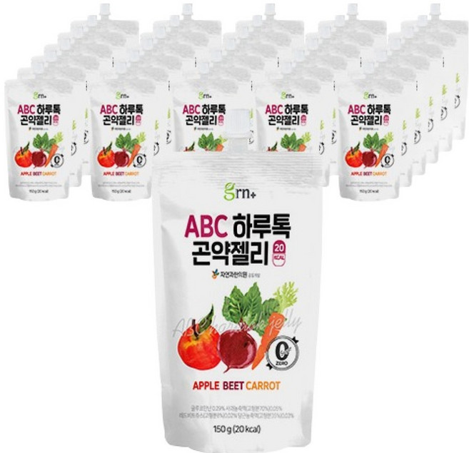 GRN ABC 하루톡 곤약젤리, 150g, 60개