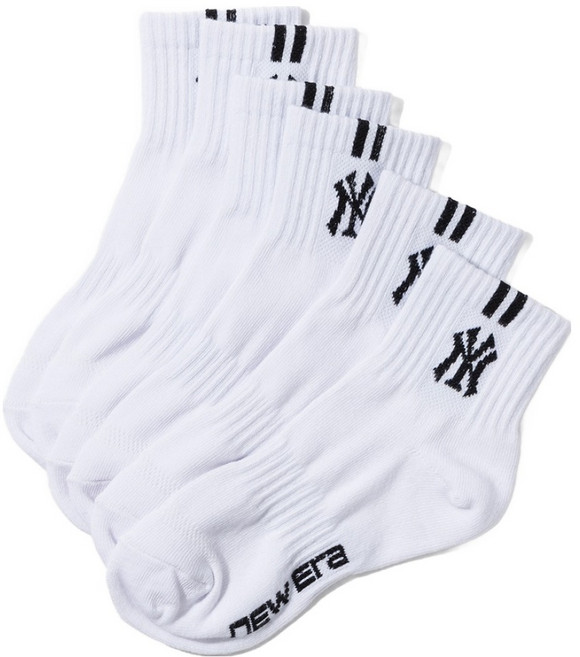 뉴에라 아동용 MLB 숏 삭스 04 뉴욕 양키스 3팩