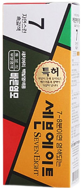 세븐에이트 새치 염색약, 7호 흑갈색, 1개