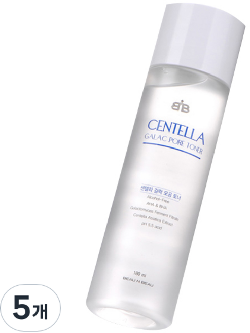 뷰앤뷰 센텔라 갈락 모공토너, 180ml, 5개