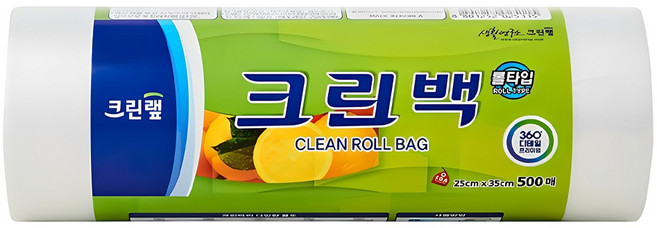 크린랩 롤백 25cm x 35cm, 중(M), 500개입, 1개