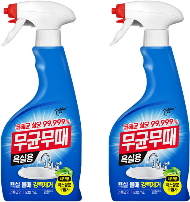 무균무때 욕실용 세정제, 500ml, 2개