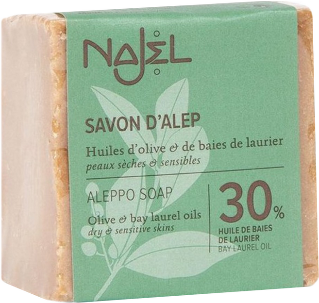 NAJEL 月桂油30%阿勒坡手工古皂, 170g, 1個