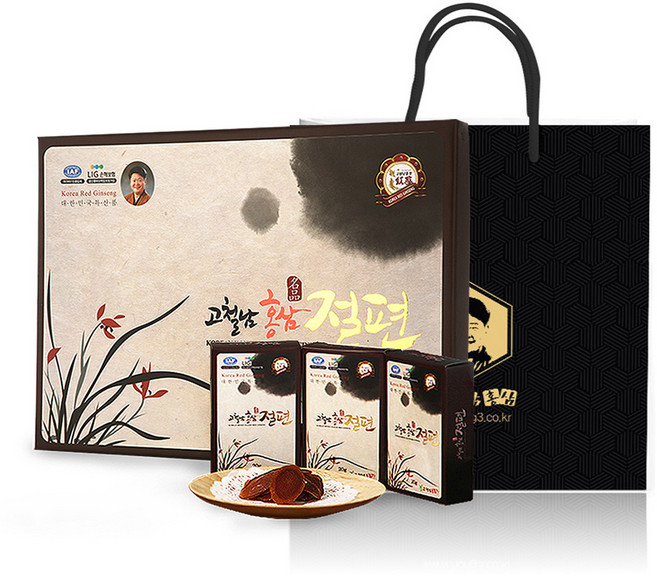 고철남홍삼 선물형 절편 + 쇼핑백, 10정, 1개