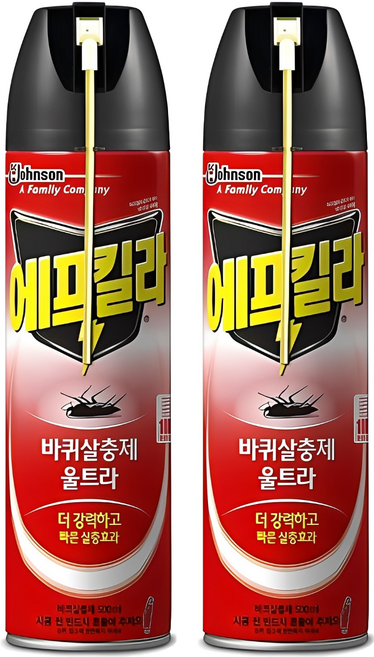 에프킬라 바퀴살충제 울트라, 500ml, 2개