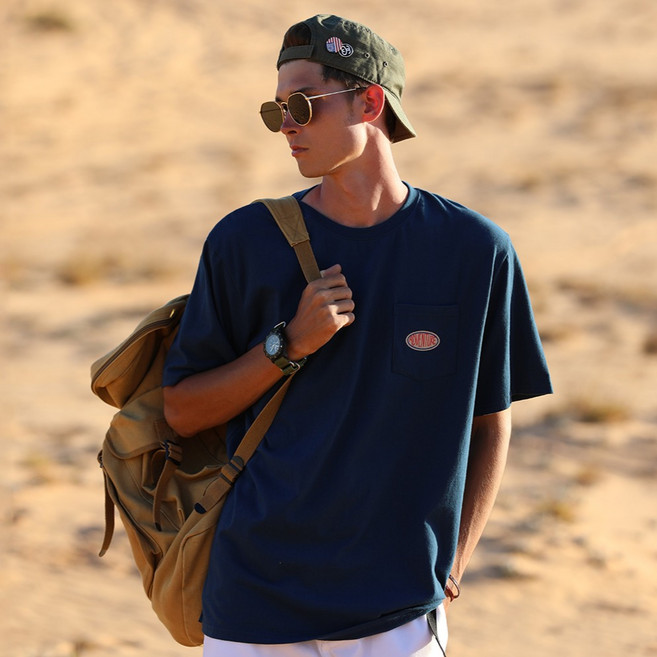 플루크 남여공용 통기성 어드벤쳐 트럭커 포켓 반팔 티셔츠 FST141