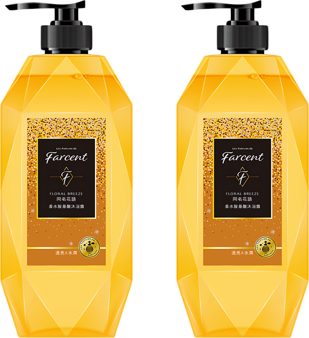 farcent 花仙子 胺基酸沐浴露 同名花語, 780g, 2瓶