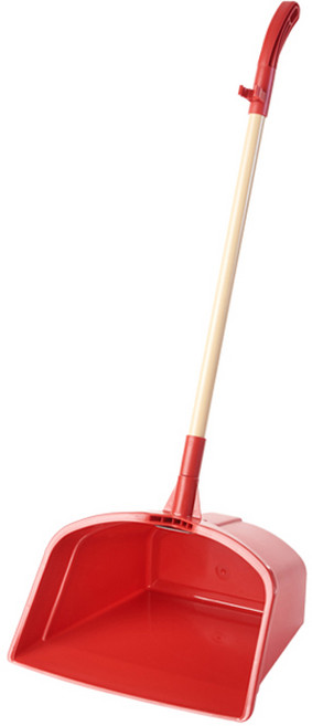 리아오 한손 쓰레받기, 1개, 레드