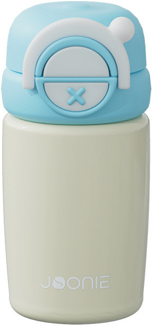 주니 스테인리스 빨대 텀블러, 240ml, 1개, 블루