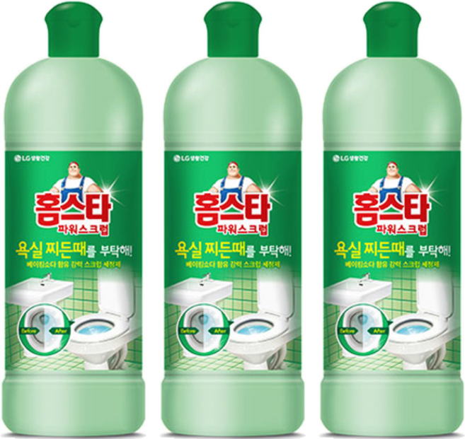 홈스타 파워스크럽 욕실용, 550ml, 3개