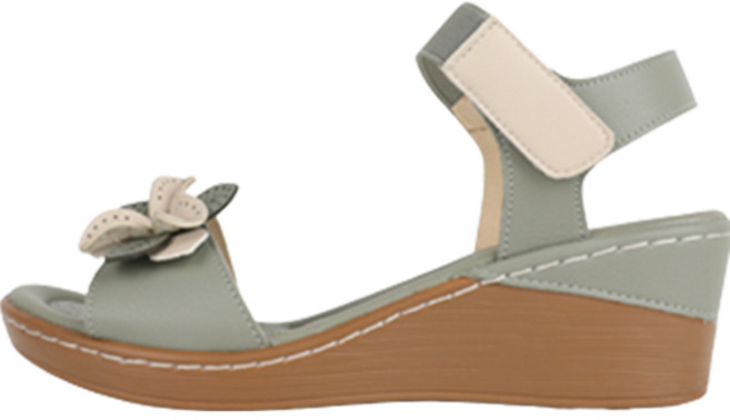 제이슈 여성용 소가죽 블루스 통굽 메리제인 샌들