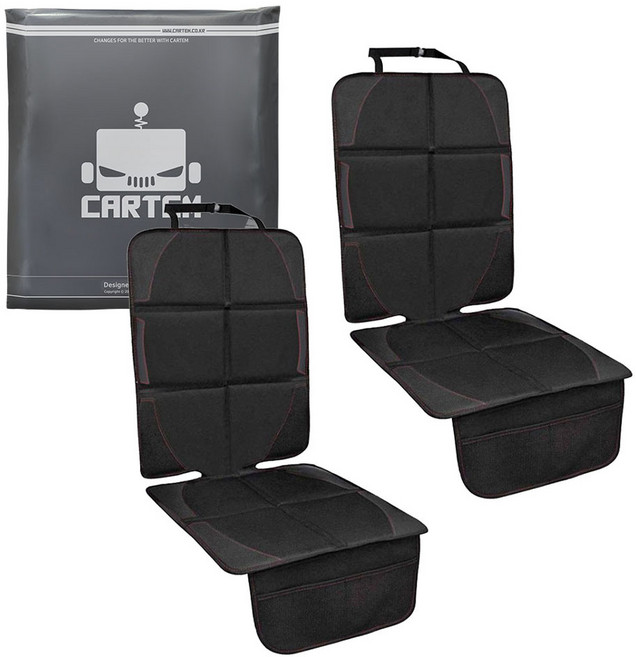 카템 베베카 카시트 보호매트 CT139, 블랙, 2개