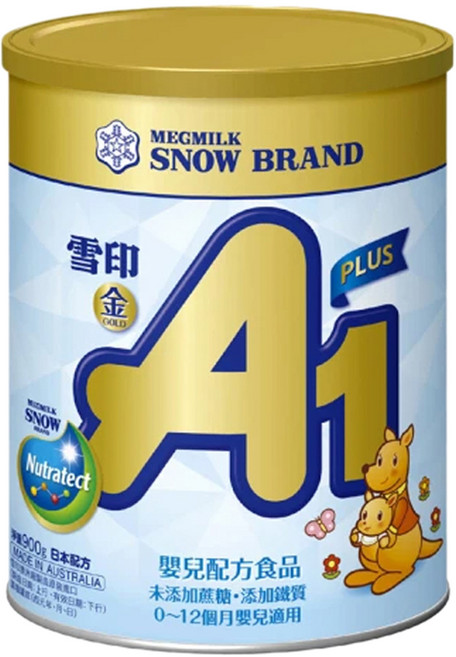 SNOW 雪印 金A1 PLUS嬰兒配方食品 0~12月, 900g, 1罐