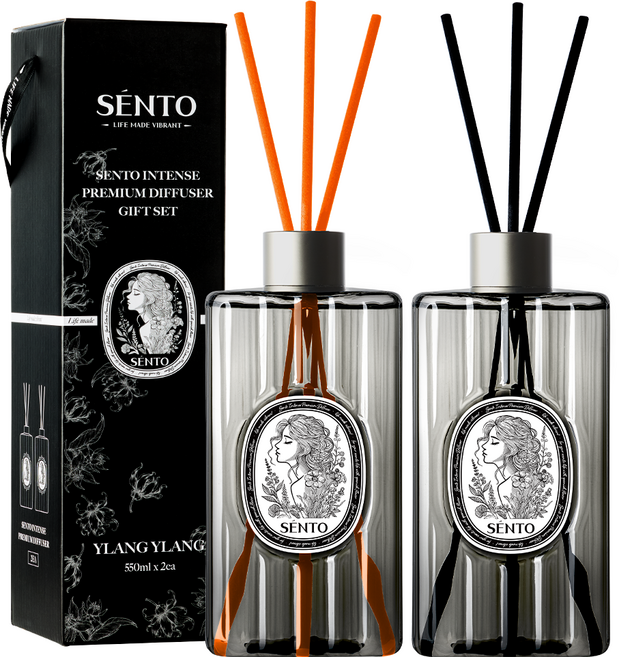 센토 인텐스 프리미엄 대용량 디퓨저 550ml, 일랑일랑, 2개