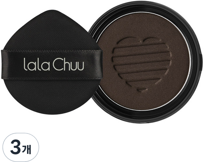 라라츄 헤어 쿠션 퍼펙트 리필 9g, 다크브라운, 3개