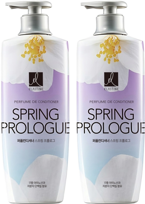 ELASTINE 伊絲婷 春日戀曲奢華香水潤髮乳, 600ml, 2瓶
