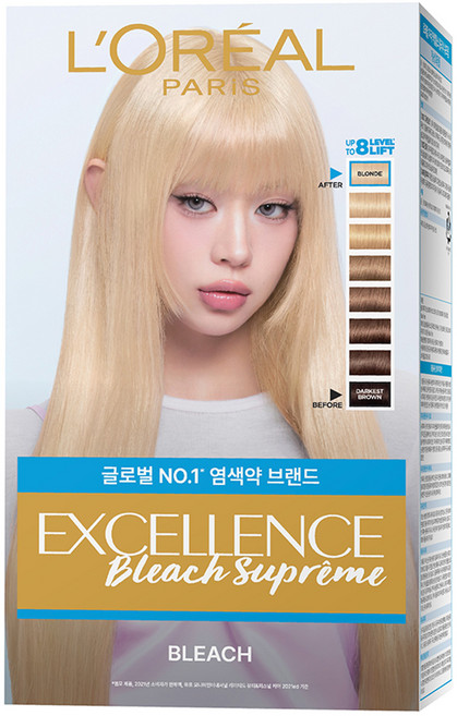 로레알파리 엑셀랑스 블리치 슈프림 손상적은 탈색제, 174g, 1개