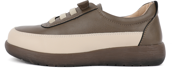 J SHOE 牛皮Divi鬆緊帶綁帶運動鞋 3.5cm