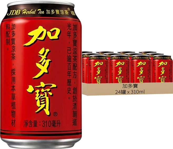 加多寶 涼茶, 310ml, 24罐