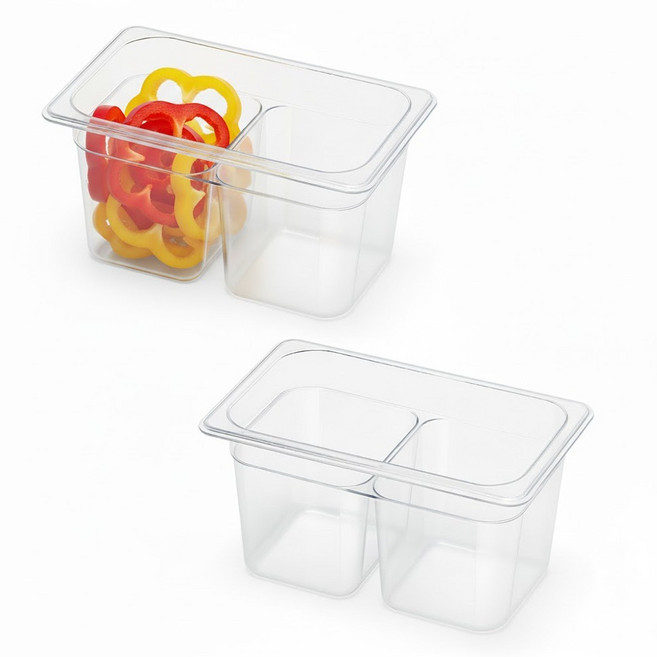 리빙메이트 국산 PC 업소용 투명 더블 밧드, 2개, 단품