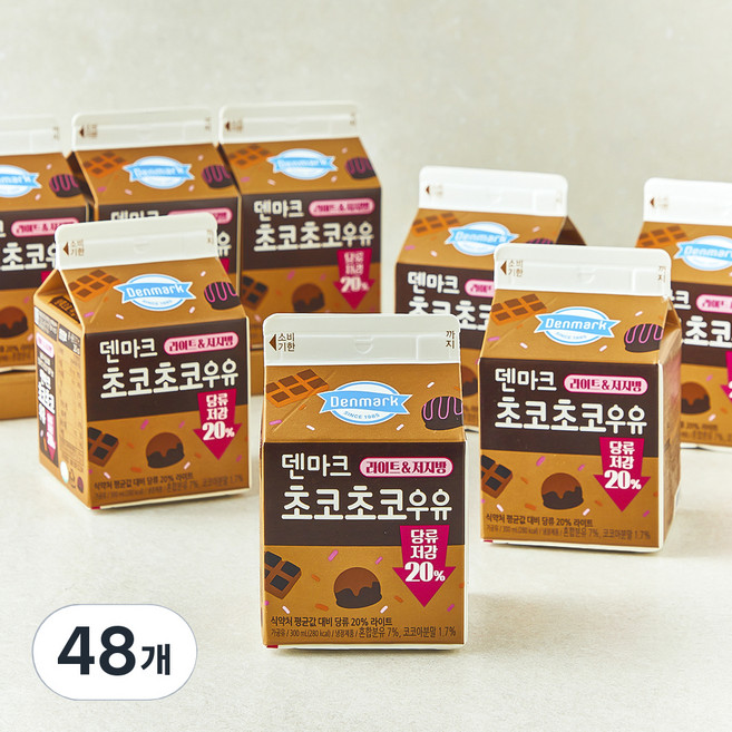 덴마크 초코초코 우유, 300ml, 48개