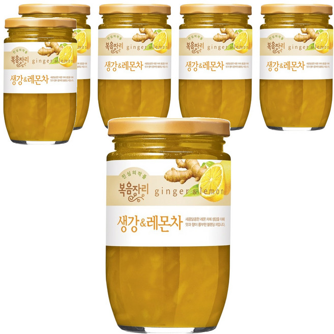 복음자리 생강 앤 레몬차, 500g, 1개입, 6개