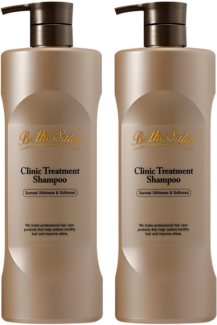 비더살롱 크리닉 트리트먼트 샴푸 중건성용, 1L, 2개