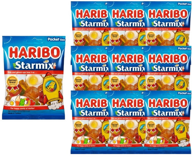 하리보 스타믹스 젤리, 100g, 10개