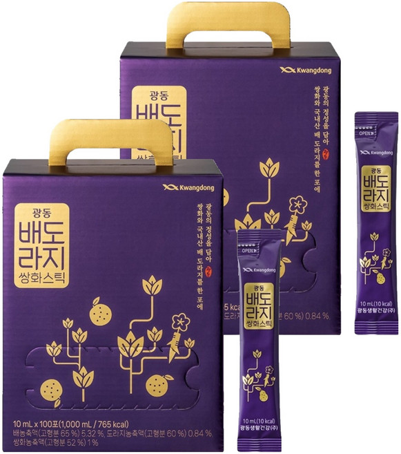 광동 배도라지 쌍화 스틱, 10ml, 200개