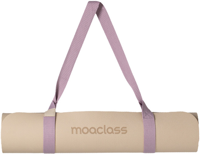moaclass TPE雙面瑜珈墊, 米棕色, 1個