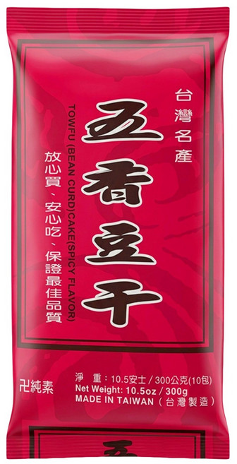 德昌 五香豆干 純素, 300g, 1袋