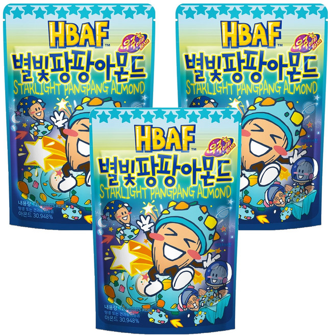 바프 별빛팡팡 아몬드, 120g, 3개