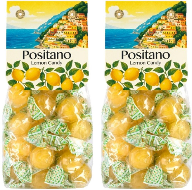 포지타노 레몬 사탕, 200g, 2개