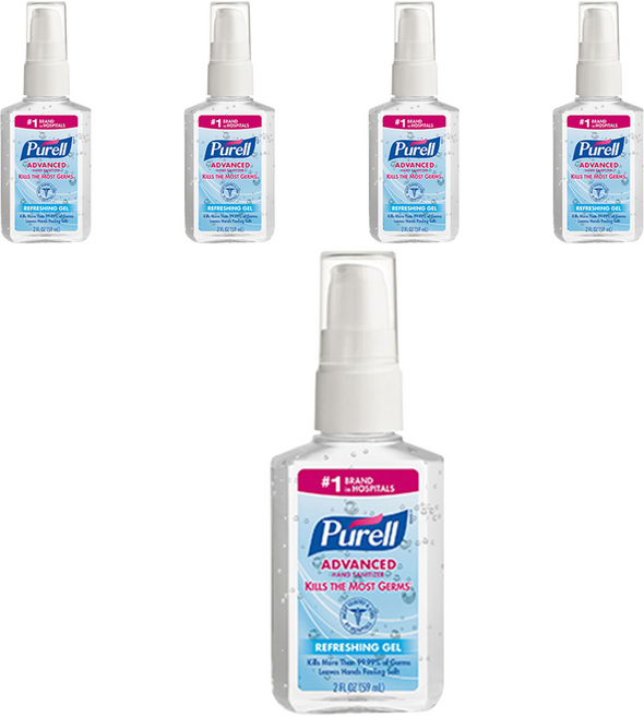 퓨렐 어드밴스 휴대용 손소독제, 59ml, 5개