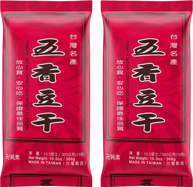 德昌 五香豆干 純素, 300g, 2袋