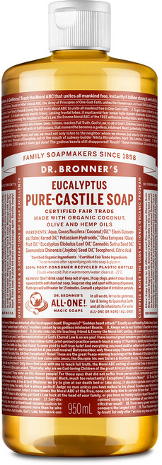 닥터브로너스 유칼립투스 퓨어 캐스틸 솝 바디워시, 950ml, 1개