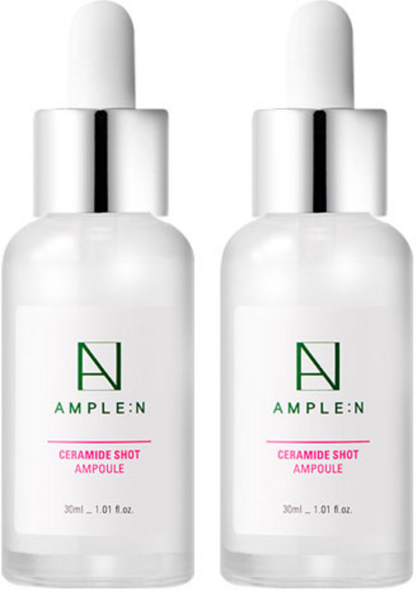 AMPLE N 神經醯胺保濕彈力安瓶精華, 30ml, 2瓶