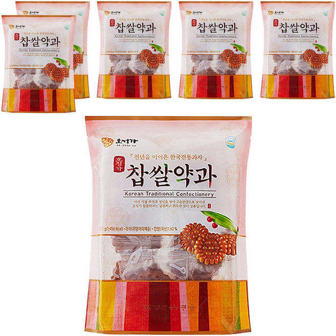 호정가 찹쌀 약과 도시락, 350g, 6개