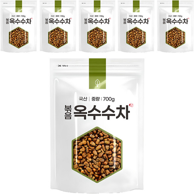 자연초 볶음옥수수차, 700g, 1개입, 6개