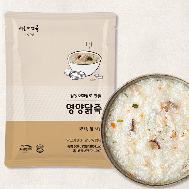 서울마님죽 영양닭죽 (냉장), 500g, 1개