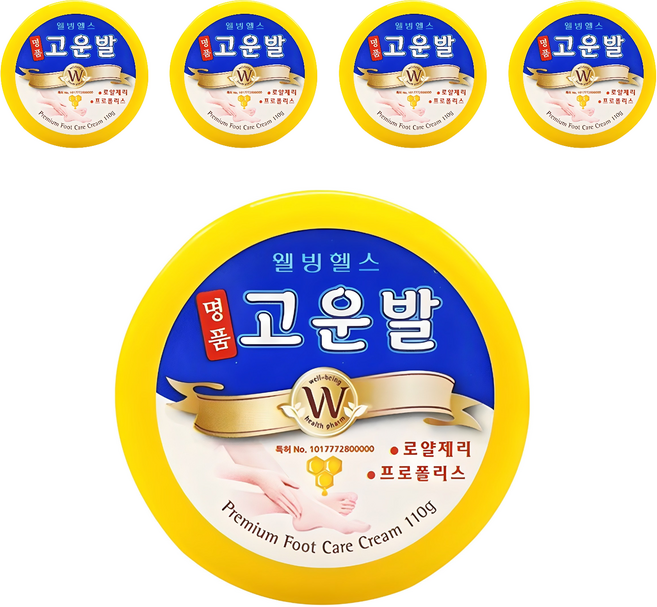 고운발 웰빙헬스팜 명품 크림, 110g, 5개