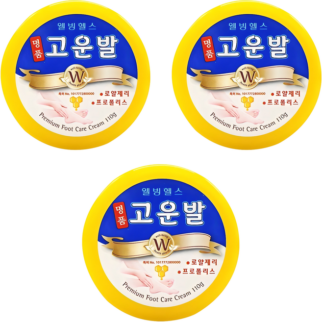 고운발 웰빙헬스팜 명품 크림, 110g, 3개